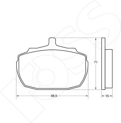 1-GNC R-111 - Brake Pad Set, disc brake