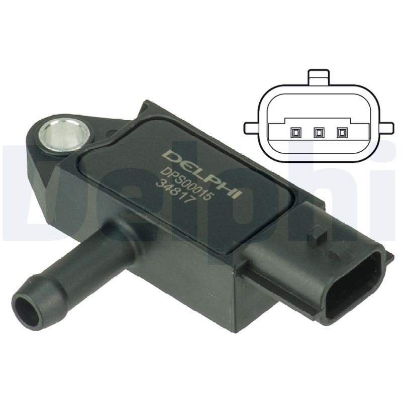 Delphi Sensor, exhaust pressure DPS00015