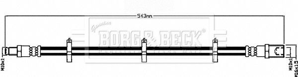 BORG & BECK fékcső BBH8674