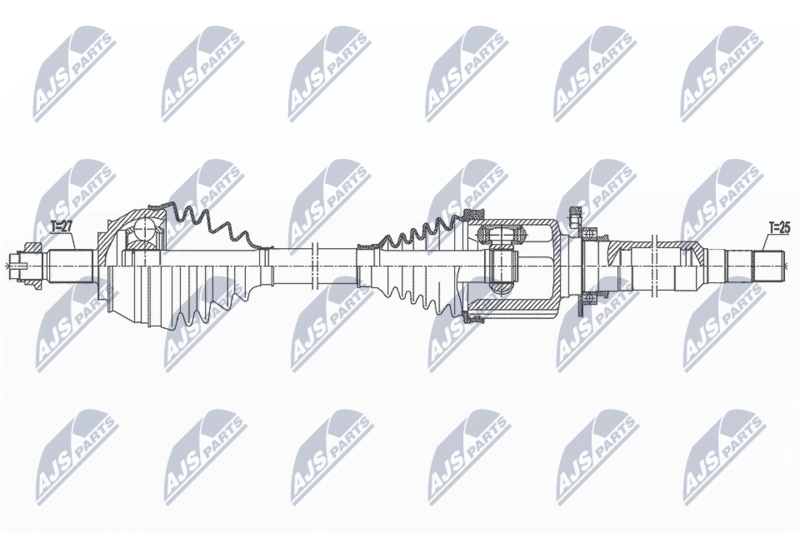 NTY hajtótengely NPW-AR-024