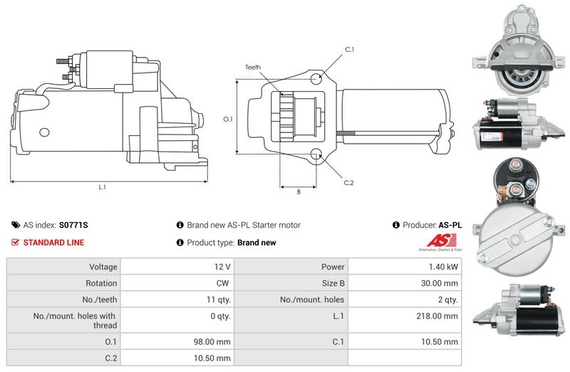 AS-PL S0771S Starter