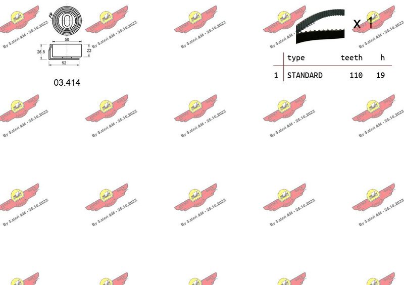 AUTOKIT 04.5462 Timing Belt Kit