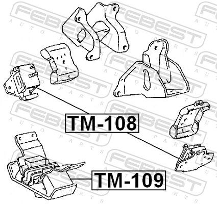 FEBEST TM-109 Mounting, engine