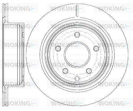 Гальмівний диск, Woking D6998.10