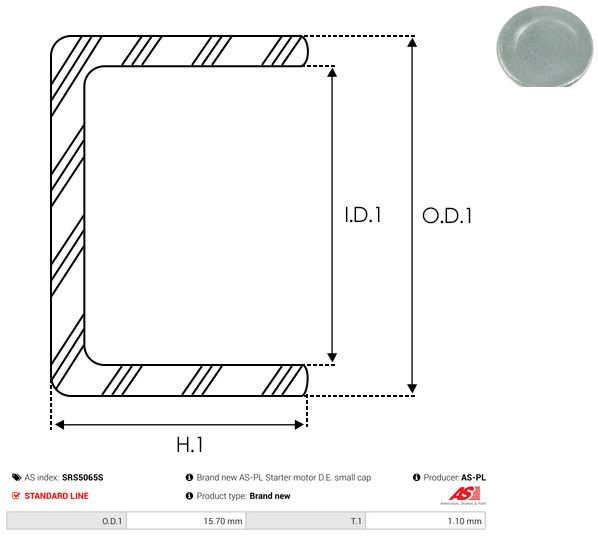 Remondikomplekt, Starter, AS-PL SRS5065S
