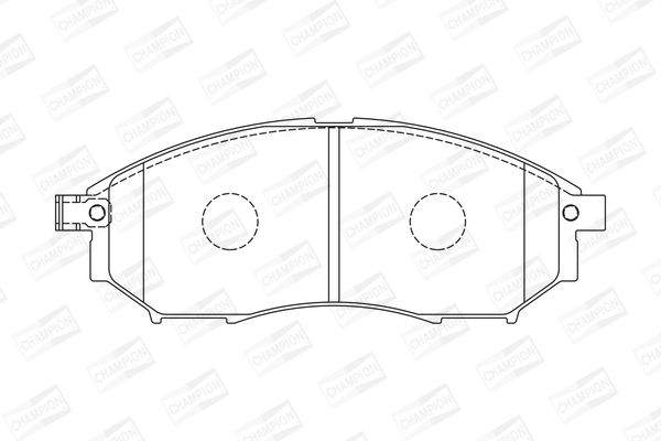 Колодки тормозные дисковые передние INFINITI EX (572575CH) CHAMPION