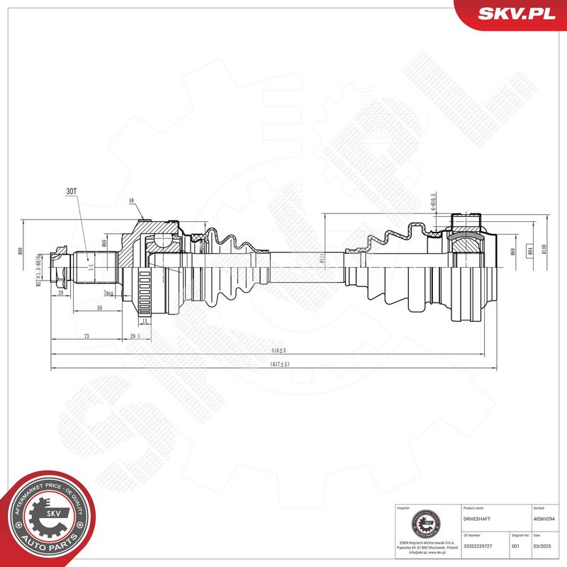 ESEN SKV 40SKV294 Pusašis