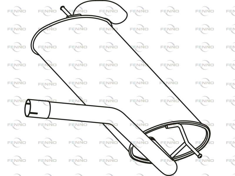 FENNO P23029 Rear Silencer