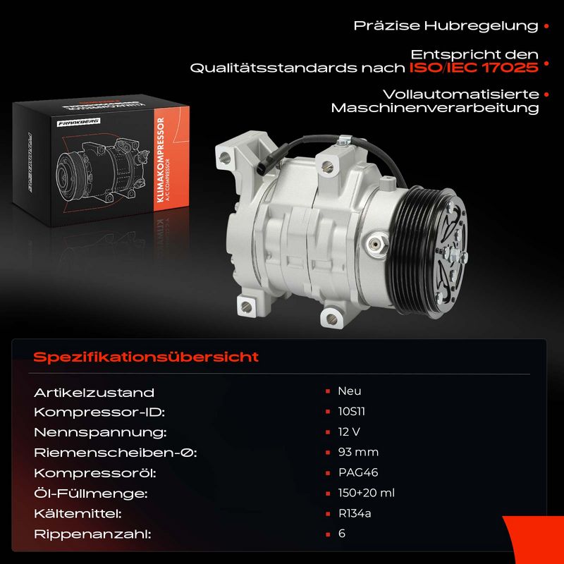 Frankberg 5481FB0031016 Compressor, air conditioning