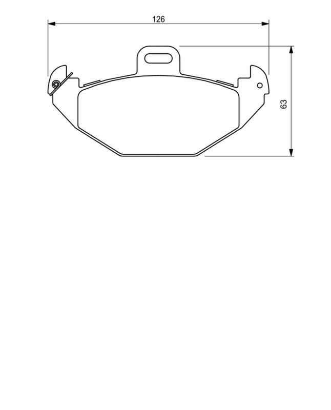 BOSCH 0986424532 Brake Pad Set, disc brake
