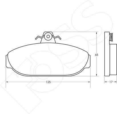 1-GNC R-248 - Brake Pad Set, disc brake