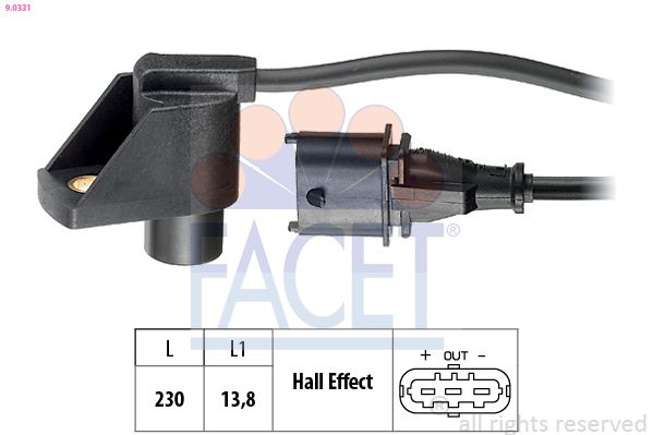 FACET érzékelő, vezérműtengely-pozíció 9.0331