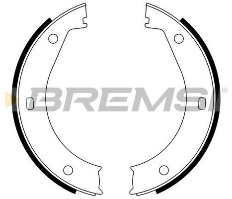 Комплект гальмівних колодок, стоянкове гальмо, Bremsi GF0076