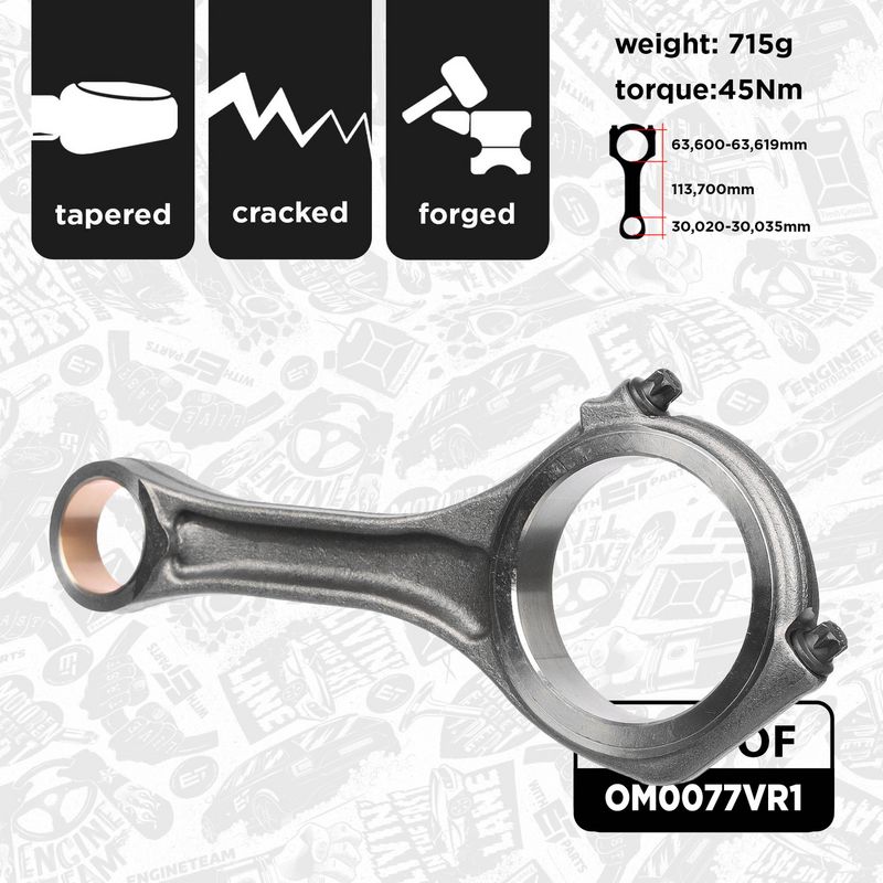 Product Image - Plunjerset - OM0077VR1 - ET ENGINETEAM