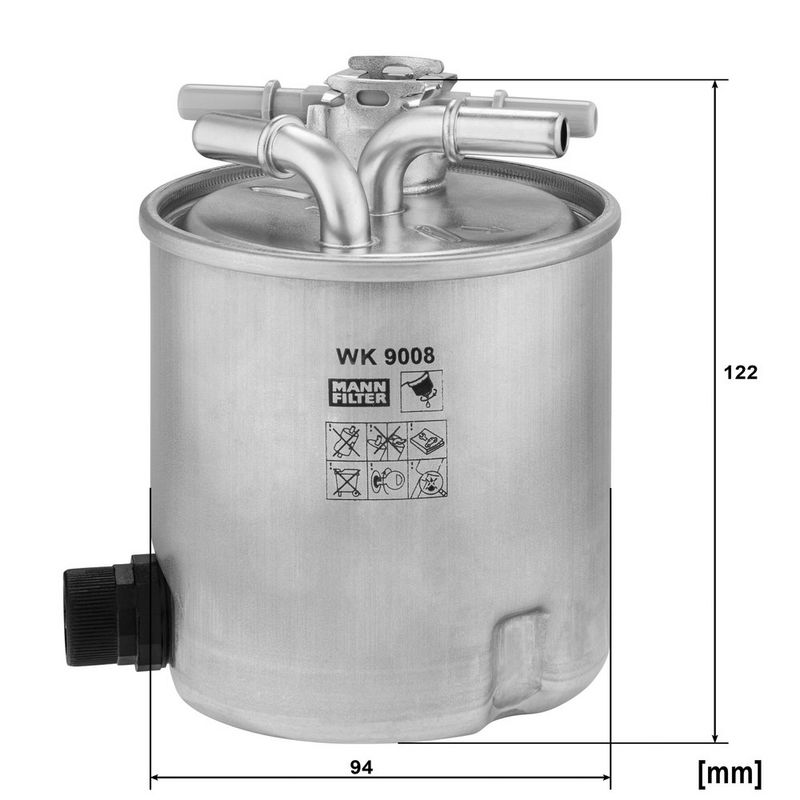 Kütusefilter, MANN-FILTER WK 9008
