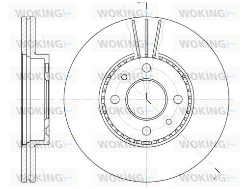 Гальмівний диск, Woking D622710