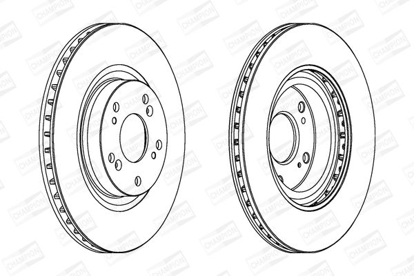 Гальмівний диск, Champion 562807