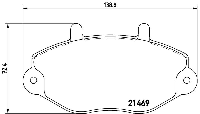 BREMBO P24033 Brake Pad Set, disc brake