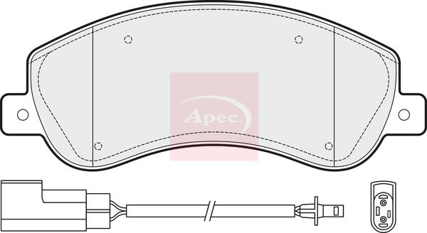 APEC Brake Pad Set, disc brake PAD1475