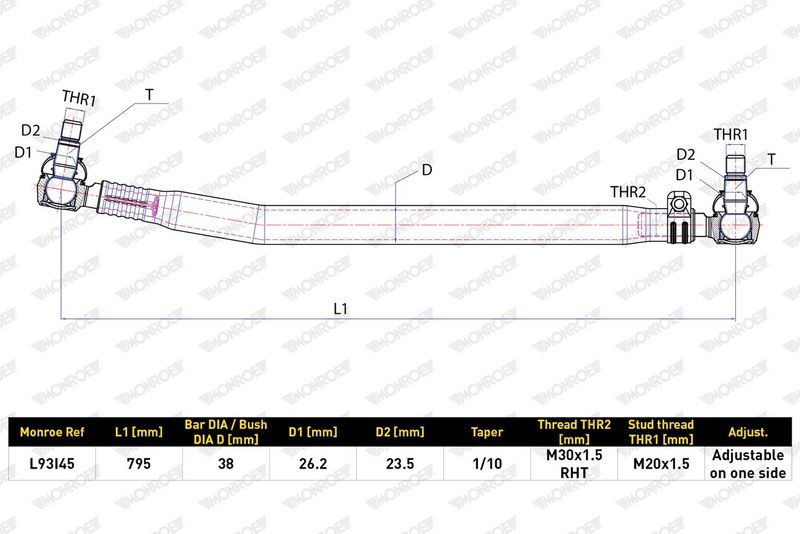 Táhlo řízení L93I45