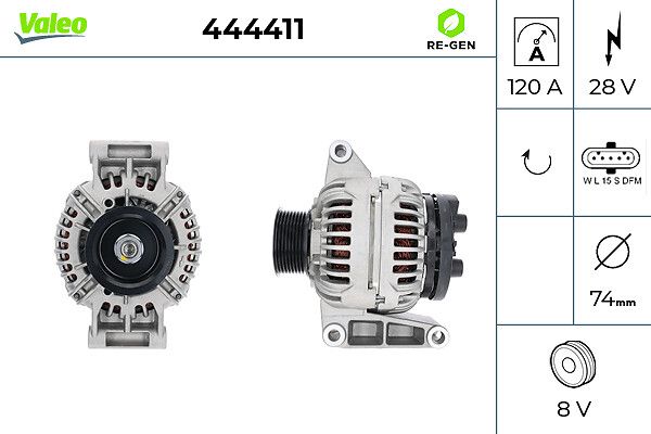 Γεννήτρια  VALEO RE-GEN REMANUFACTURED