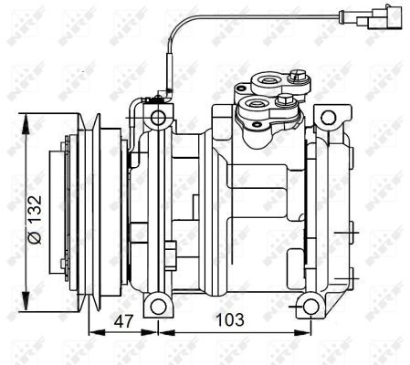 NRF 32823 Compressor, air conditioning