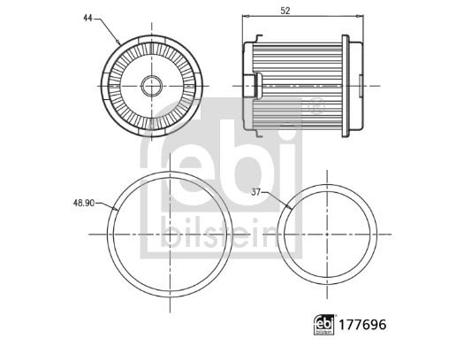 Фільтр масляний АКПП HONDA CIVIC, CR-V 96- (вир-во FEBI) FEBI BILSTEIN 177696