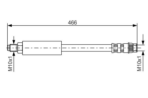 Гальмівний шланг, Bosch 1987476492