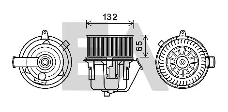 Motor eléctrico, ventilador habitáculo