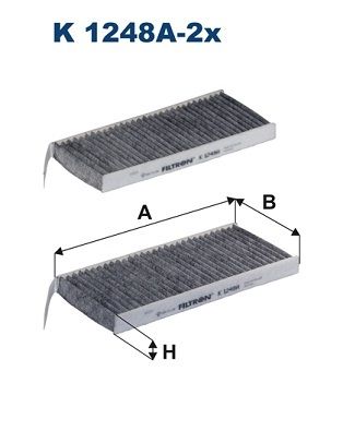 FILTRON szűrő, utastér levegő K 1248A-2x