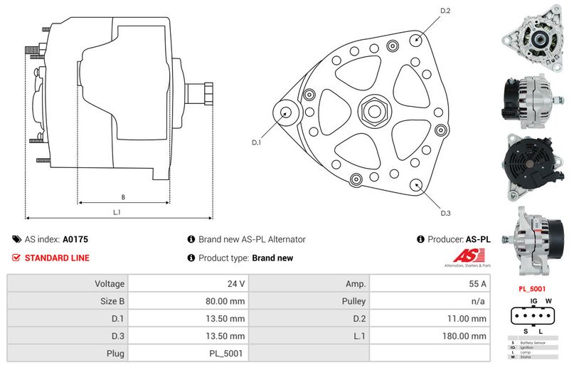 AS-PL A0175 Alternator
