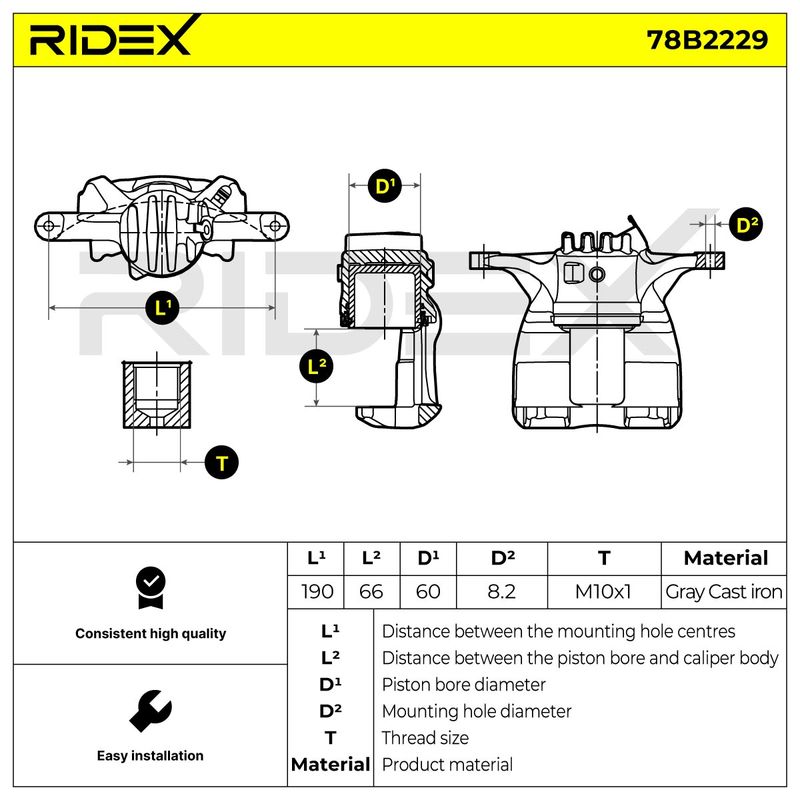 спирачен апарат RIDEX