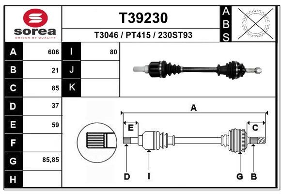 ANTRIEBSWELLE EAI T39230