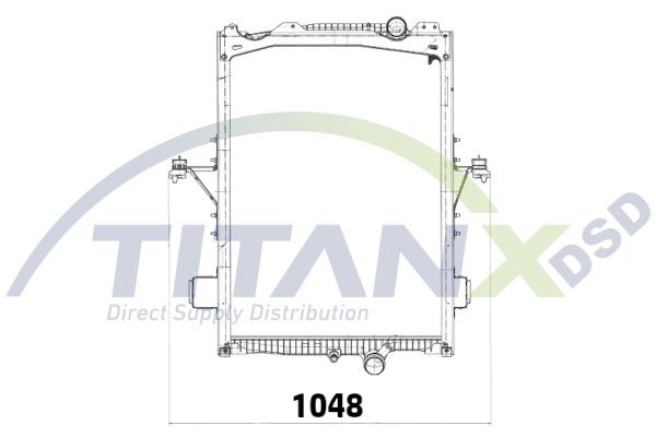 Chladič, chlazení motoru RX129024