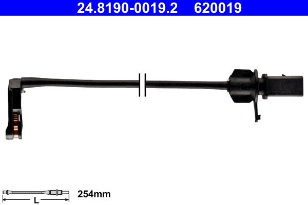 Конт. попер. сигналу, знос гальм. накл., Ate 24.8190-0019.2