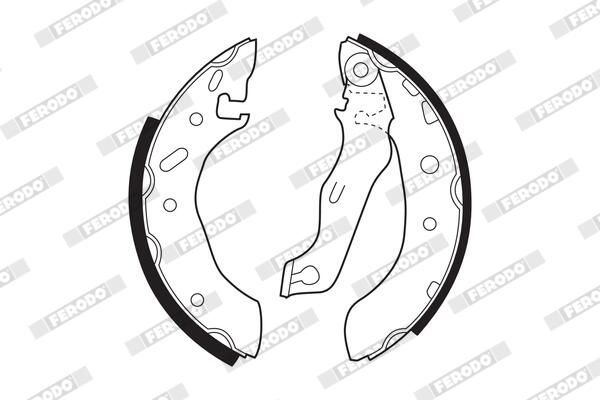 FERODO FSB543 Brake Shoe Set