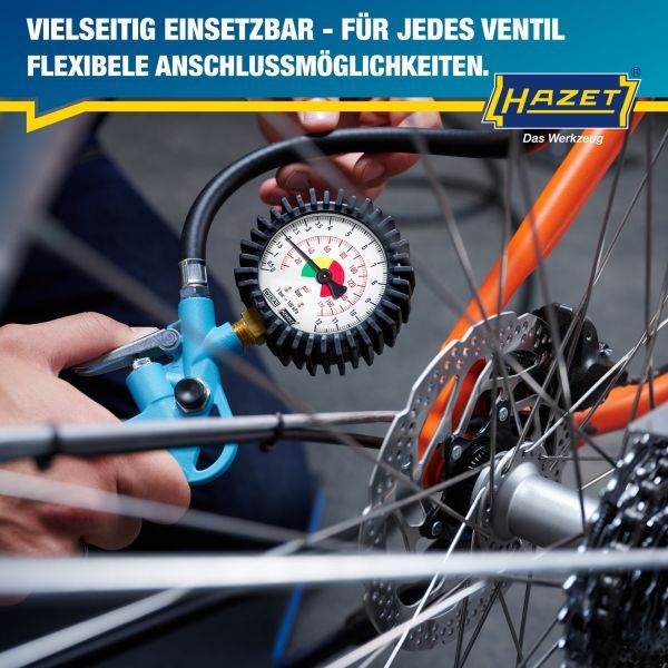 HAZET 9041-1 Compressed-air Tyre Pressure Gauge/Inflator
