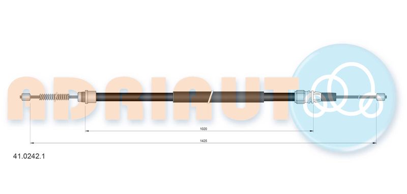 Тросовий привод, стоянкове гальмо, Adriauto 41.0242.1