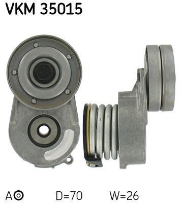 SKF OPEL натяжний ролик Combo, Corsa, Meriva, Astra G 1,7 Di/DTi