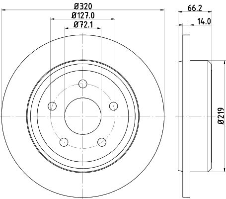 HELLA 8DD 355 115-501 Brake Disc