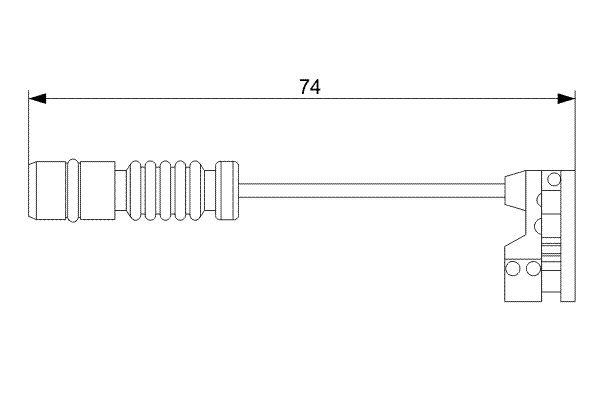 BOSCH 1 987 473 008 Датчик износа тормозных колодок (передних) MB C-class (W202)/E-class (W210) 97-02 M113