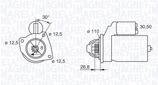 MAGNETI MARELLI önindító 063216851010