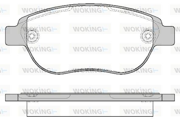 Комплект гальмівних накладок, дискове гальмо, Woking P941300