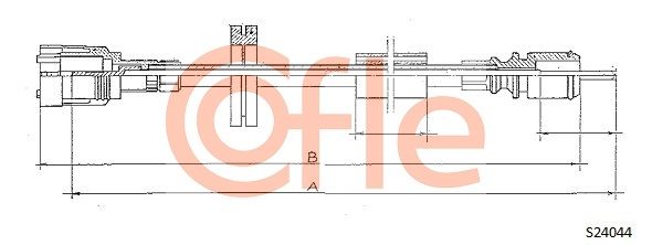 Трос привода спідометра, Cofle 92.S24044