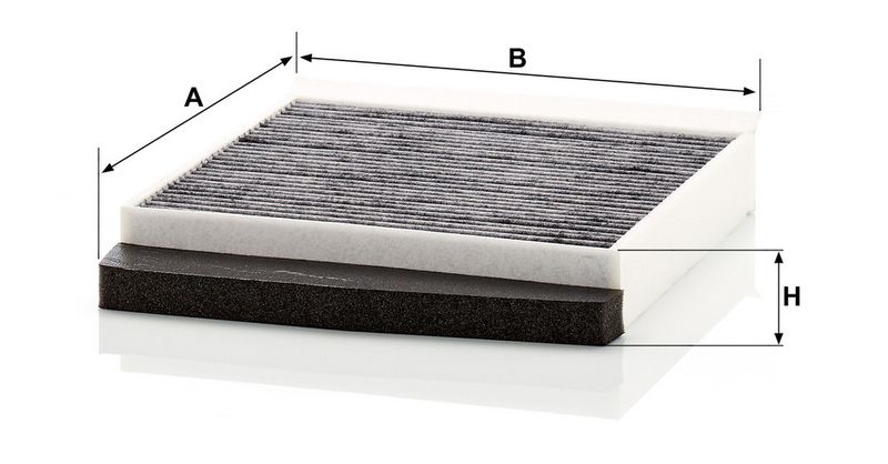 Filter, salongiõhk, MANN-FILTER CUK 2855