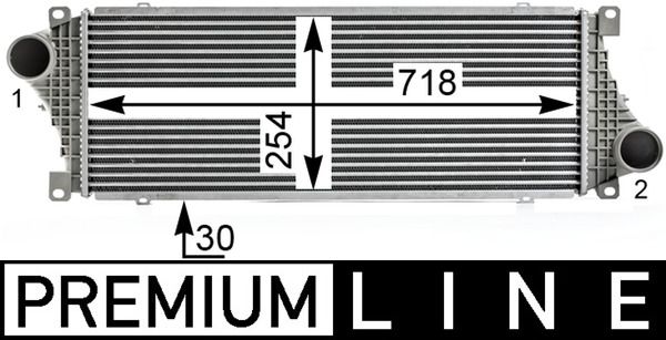 MAHLE Intercooler, inlaatluchtkoeler CI 18 000P