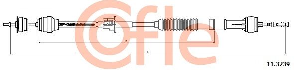 Тросовий привод, привод зчеплення, Cofle 11.3239