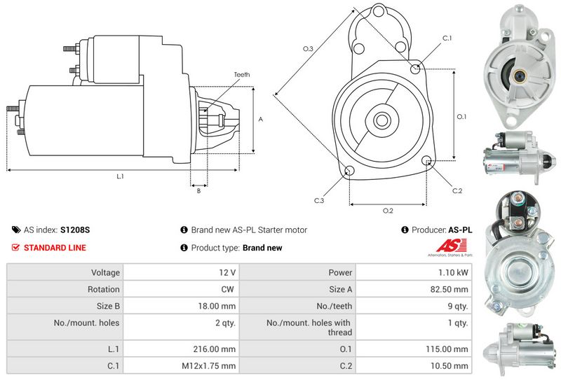 AS-PL S1208S Starter