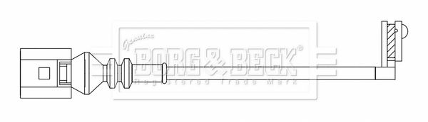 Конт. попер. сигналу, знос гальм. накл., Borg & Beck BWL3219