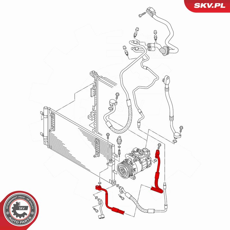 ESEN SKV 87SKV863 High-pressure Line, air conditioning